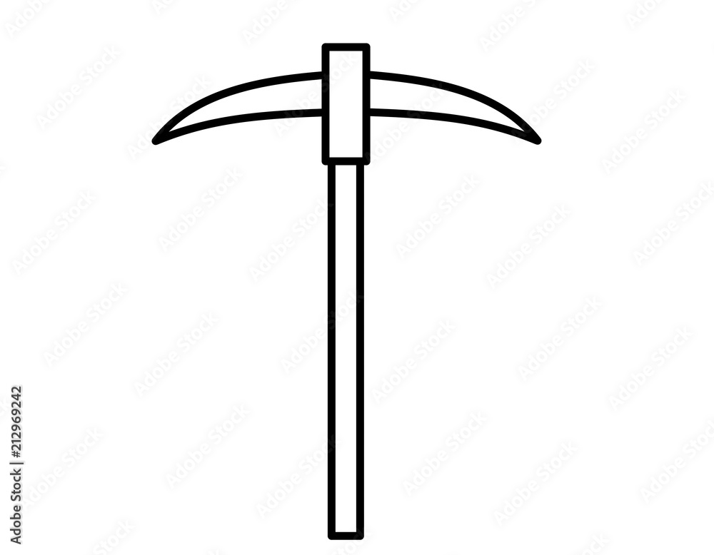 つるはし 線画 Stock Illustration Adobe Stock つるはし 線画 Stock Illustration Adobe Stock