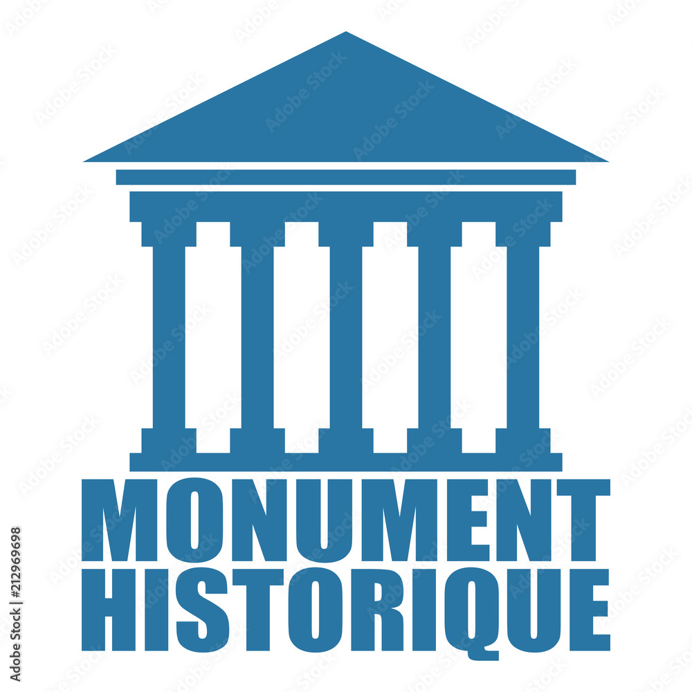 Fototapeta premium Logo monument historique.