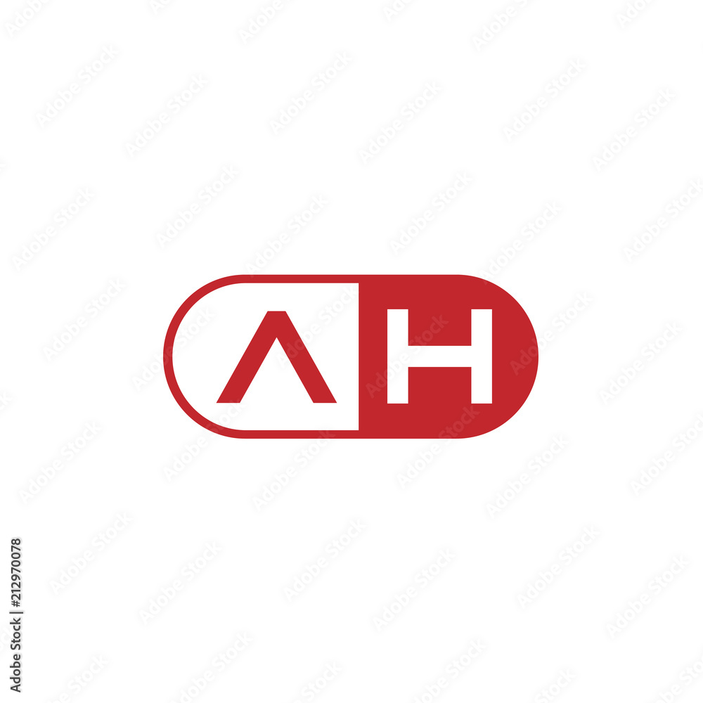 Initial Letter AH Logo Template Design Initial Letter AH Logo Template Design