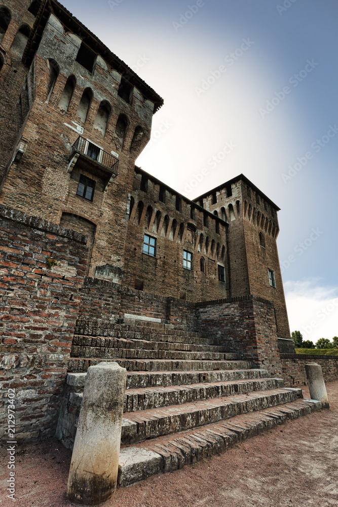 San George Castle in Mantua, entry, stairs.