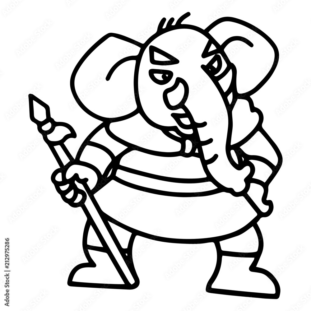Obraz premium Monster in Journey to the West, the Chinese Mythology Novel Tale