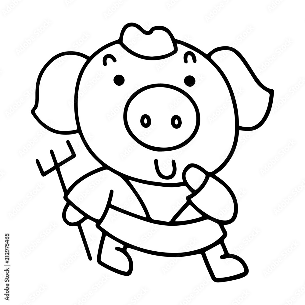 Piggy in Journey to the West, the Chinese Mythology Novel Tale Piggy in Journey to the West, the Chinese Mythology Novel Tale
