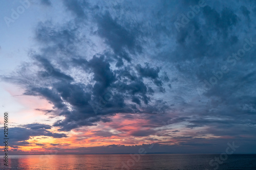 Beautiful sunset over Lake Baikal