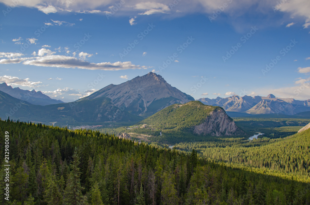 Canadian Rocky Mountain Landscape with Blue Sky Canadian Rocky Mountain Landscape with Blue Sky