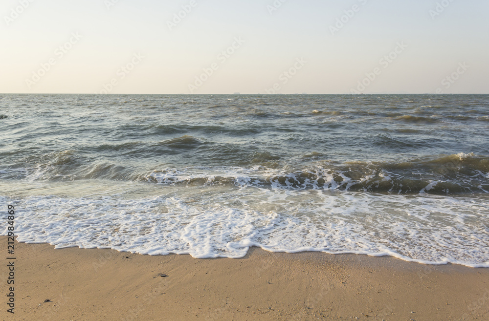 waves on the beach 