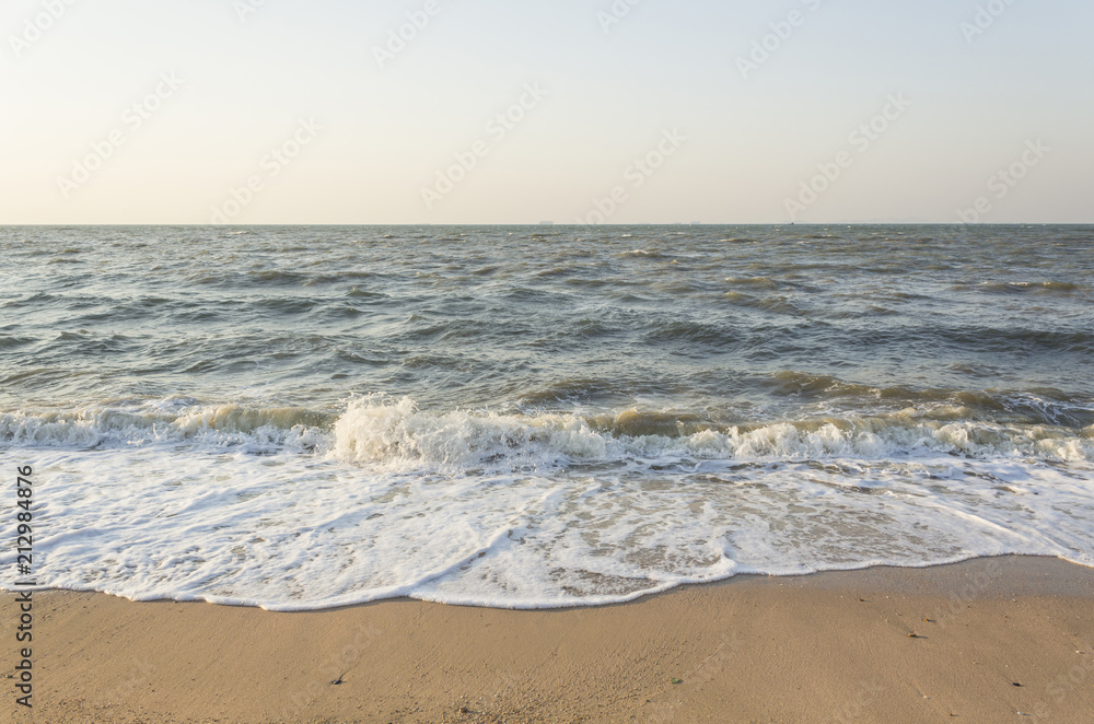 waves on the beach 
