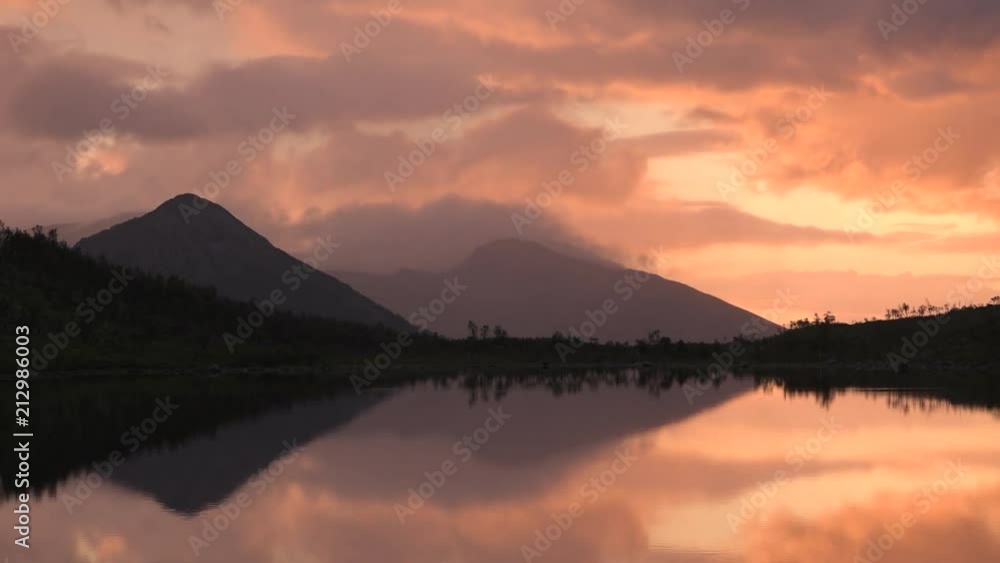 Stunning timelapse with incredible view over lake Stunning timelapse with incredible view over lake