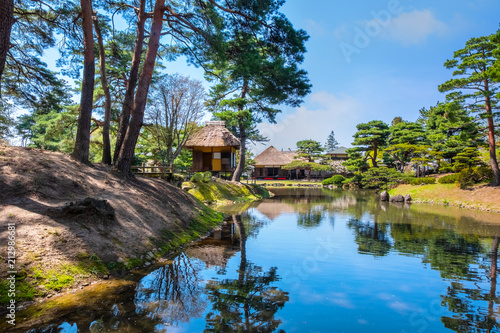 Oyakuen medicinal herb garden in the city of Aizuwakamatsu  Fukushima  Japan