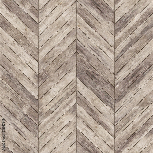 Seamless wood parquet texture (chevron old)