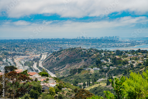 Aerial view of the beautiful landscape and cityscape around La Jolla area © Kit Leong