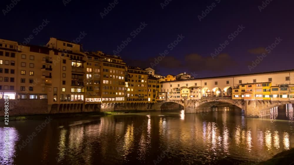 4K Timelapse Ponte Vecchio at Sunset in the Firenze Tuscany 4K Timelapse Ponte Vecchio at Sunset in the Firenze Tuscany