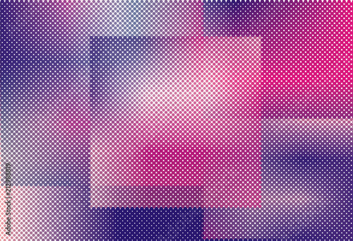 Abstract futuristic halftone panel. The background with dots, points of different shades of pink and violet color