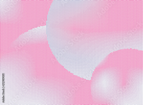 Abstract futuristic halftone panel. The background with dots, points of different shades of pink and violet color