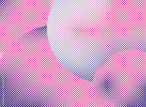 Abstract futuristic halftone panel. The background with dots, points of different shades of pink and violet color