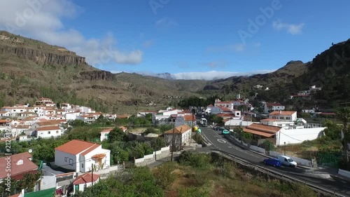 Wallpaper Mural Drone over Gran Canaria village Torontodigital.ca
