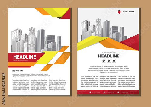 template, layout, cover, brochure, flyer, annual report for design background company