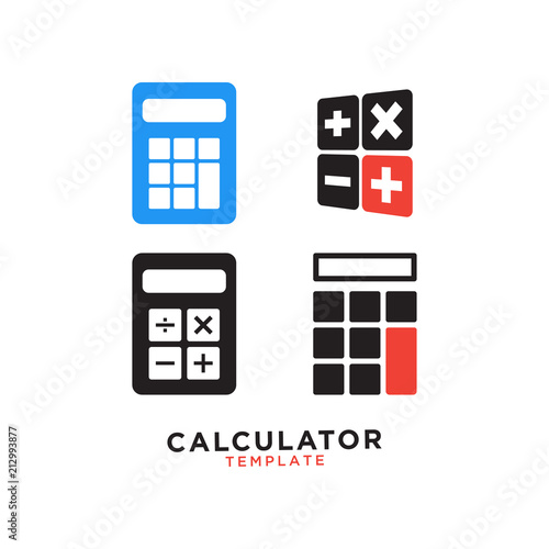 Calculator graphic design template