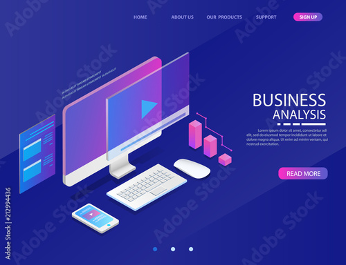 video social media marketing. vector illustration