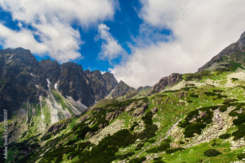 Beautiful mountain landscape High tatras mountains Slovakia