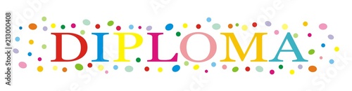 Carnival, lettering, diploma, eps. Concept. Isolated object.