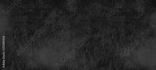 Old black gray background. Grunge texture. Dark wallpaper. Blackboard. Chalkboard. photo