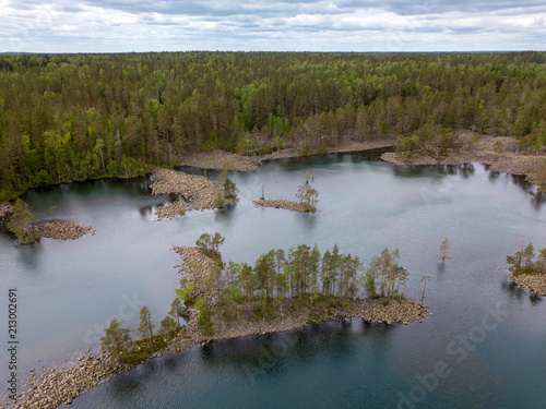 Fototapeta Naklejka Na Ścianę i Meble -  Lakes in forest