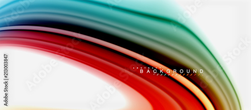 Rainbow fluid colors abstract background twisted liquid design, colorful marble or plastic wavy texture backdrop, multicolored template for business or technology presentation or web brochure cover