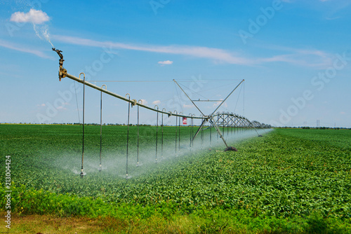 Irrigation of fields. Automatic irrigation systems for fields