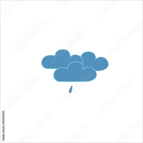 Light rain. Weather icon