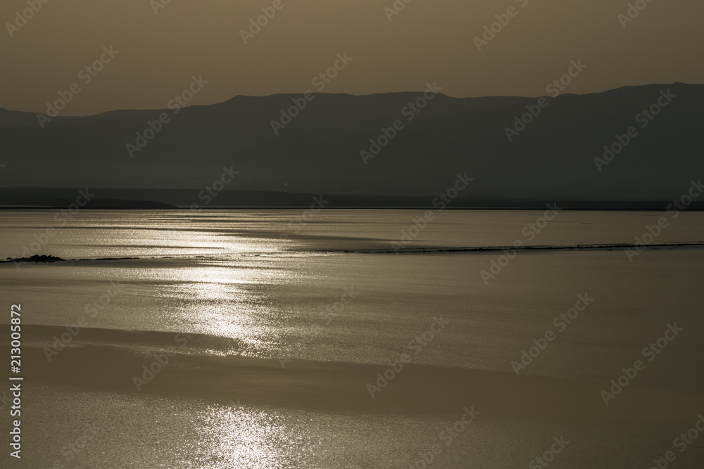 Naklejka premium Early dead sea sunrise