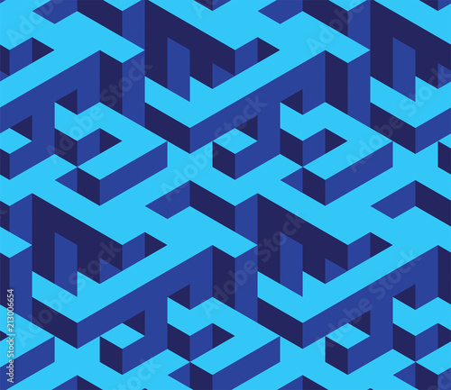 Isometric labirynth pattern