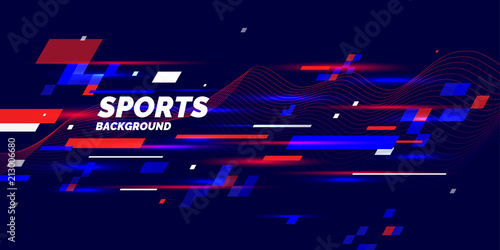 Modern colored poster for sports.