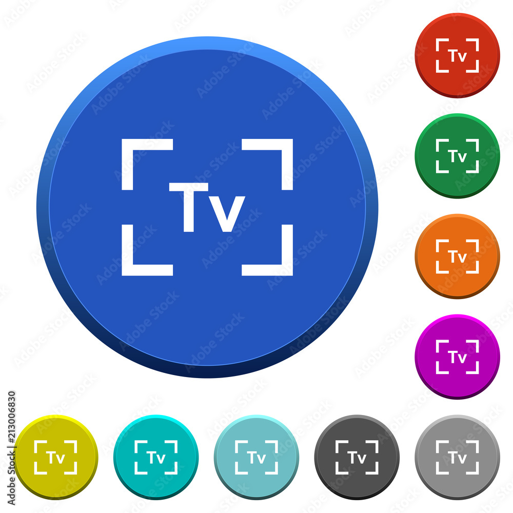 Camera time value mode beveled buttons Camera time value mode beveled buttons
