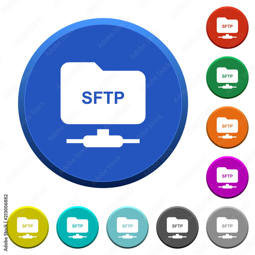 FTP over SSH beveled buttons FTP over SSH beveled buttons