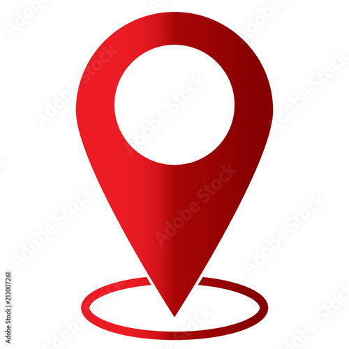 pin icon on white background. flat style. map sign. location for your web site design, logo, app, UI. map pointer symbol. navigation icon.