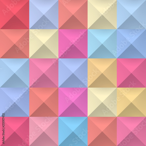 Geometric seamless pattern of squares. Vector illustration