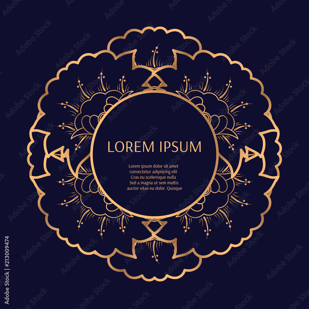 Luxury background vector. Floral royal pattern frame. Arabic design for ...