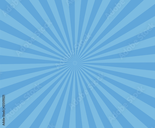 blue art striped background. modern stripe rays background. abstract blue background with sun rays.