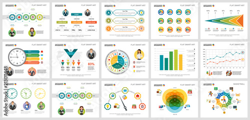 Colorful basketball and finance concept infographic charts set. Business design elements for presentation slide templates. For corporate report, advertising, leaflet layout and poster design.