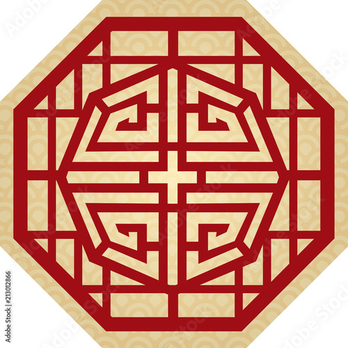 The Classic Chinese Background, The Window Frame Decoration 