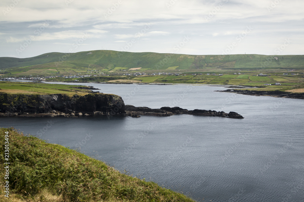 The Island of Valentia (in Gaelic Dairbhre), west of Ireland. Iveragh Peninsula (County Kerry). Bridge located in Portmagee. Ferry Knightstown.