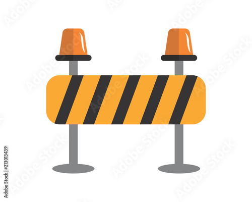 roadblock construction repair fix engineering tool equipment image vector icon logo