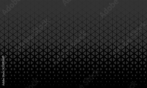 Abstract polygon black and grey graphic triangle pattern.