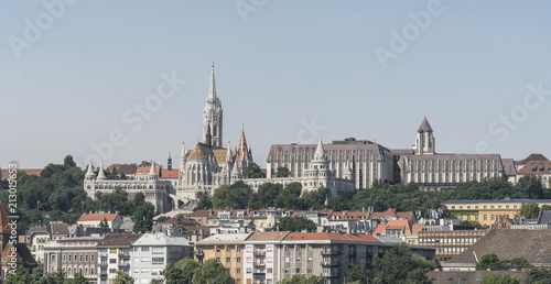 panoramic view of the Matthias Church in Budapest  Hungary