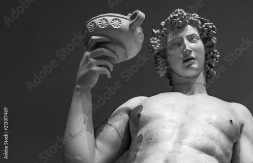 Wall Mural Dionysus Bacchus Wine statue portrait