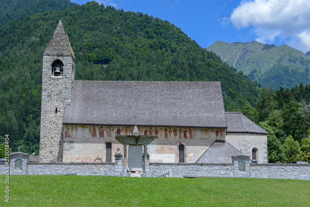 Church od Saint Vigilio at Pinzolo on the Dolomites Church od Saint Vigilio at Pinzolo on the Dolomites