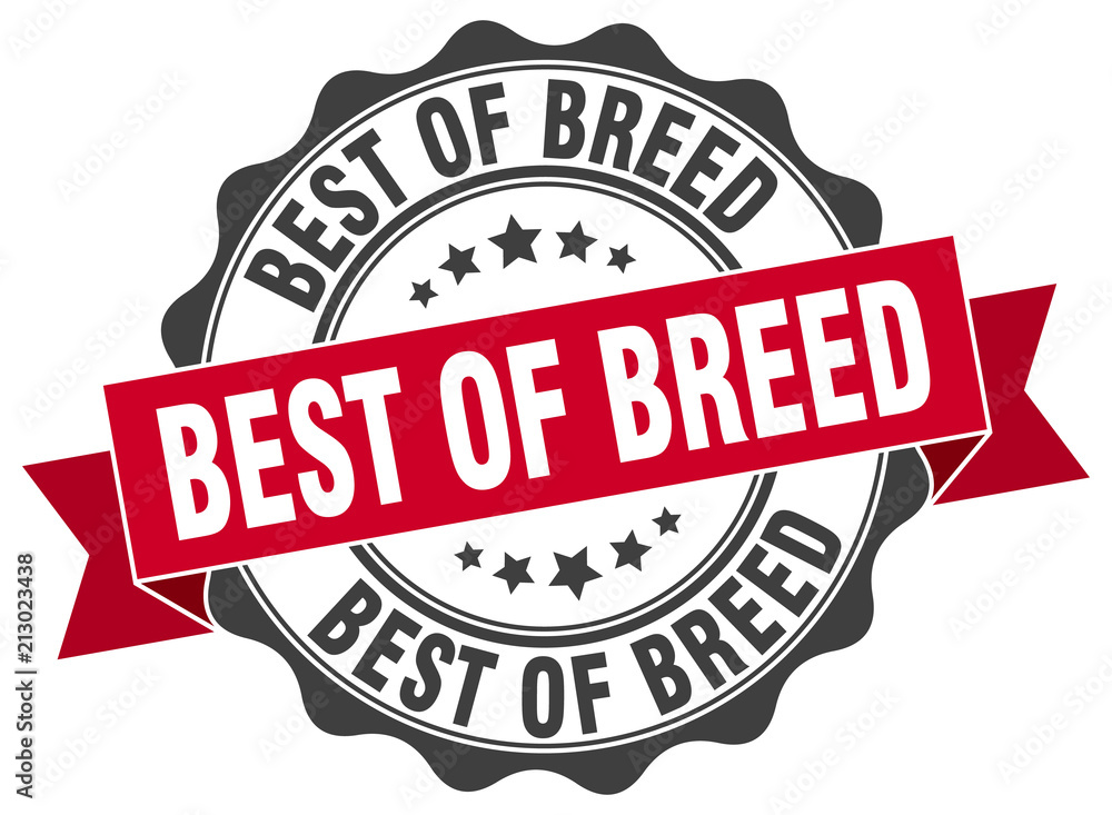 best of breed stamp. sign. seal