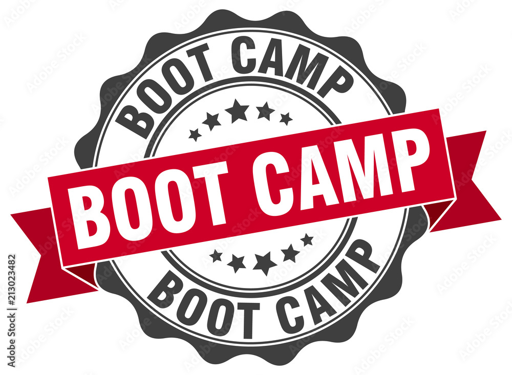 Fototapeta premium boot camp stamp. sign. seal
