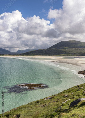 Seilebost bay, Isle of Harris on a glorious summer day. photo