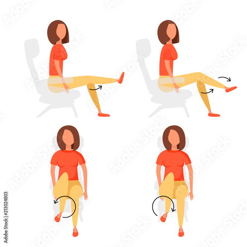 Sport exercises for office.